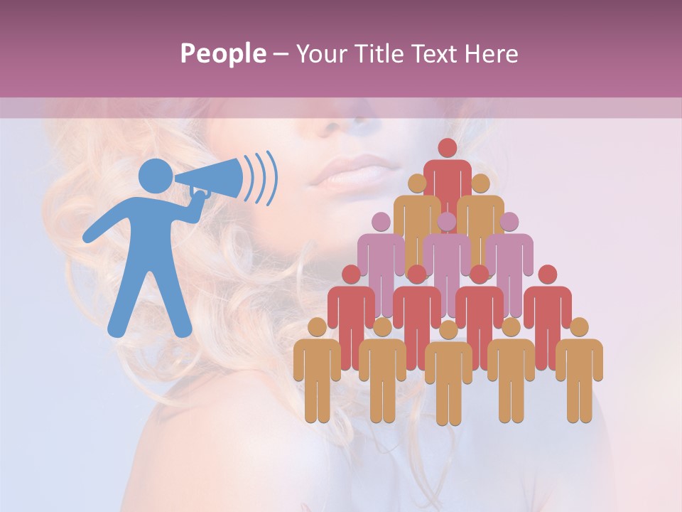 Blurry Young Rose PowerPoint Template