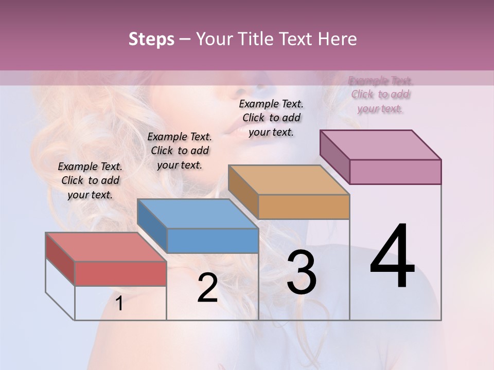 Blurry Young Rose PowerPoint Template