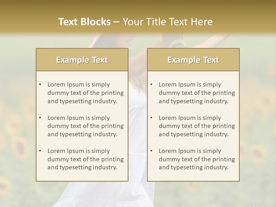 Young Summer Recreation PowerPoint Template