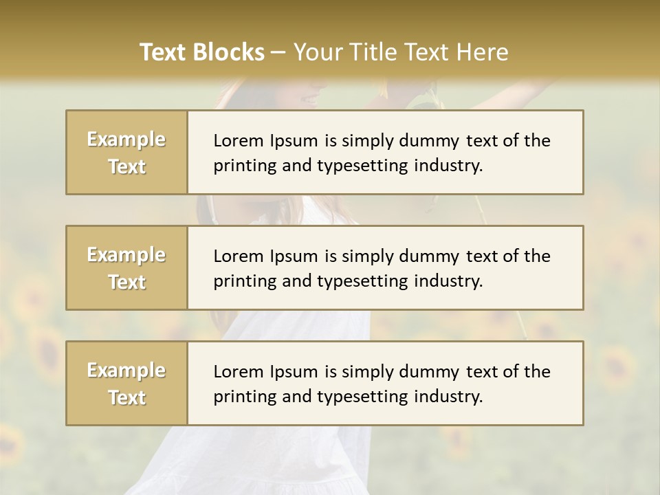 Young Summer Recreation PowerPoint Template