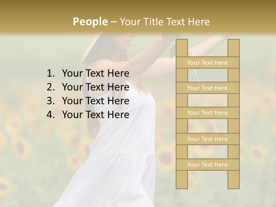 Young Summer Recreation PowerPoint Template