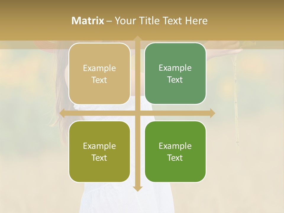 Wellness Girl Crop PowerPoint Template