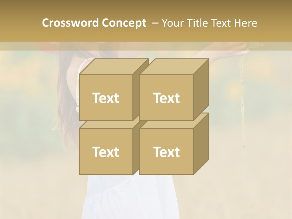 Wellness Girl Crop PowerPoint Template