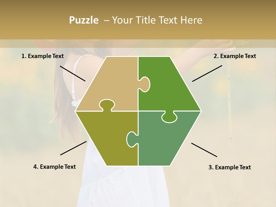 Wellness Girl Crop PowerPoint Template