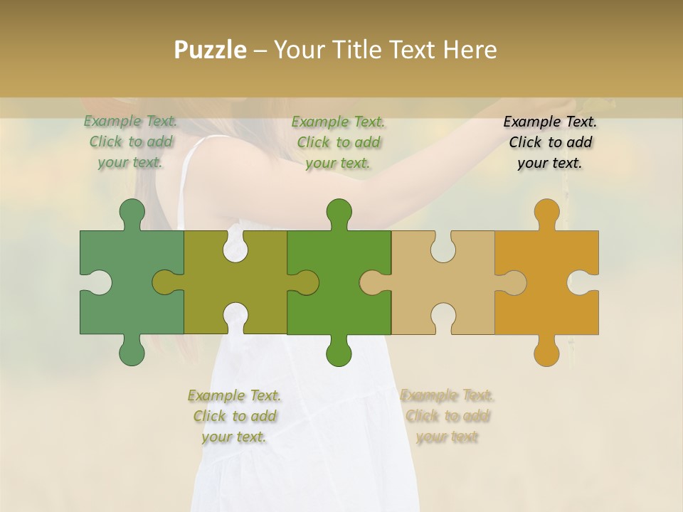 Wellness Girl Crop PowerPoint Template