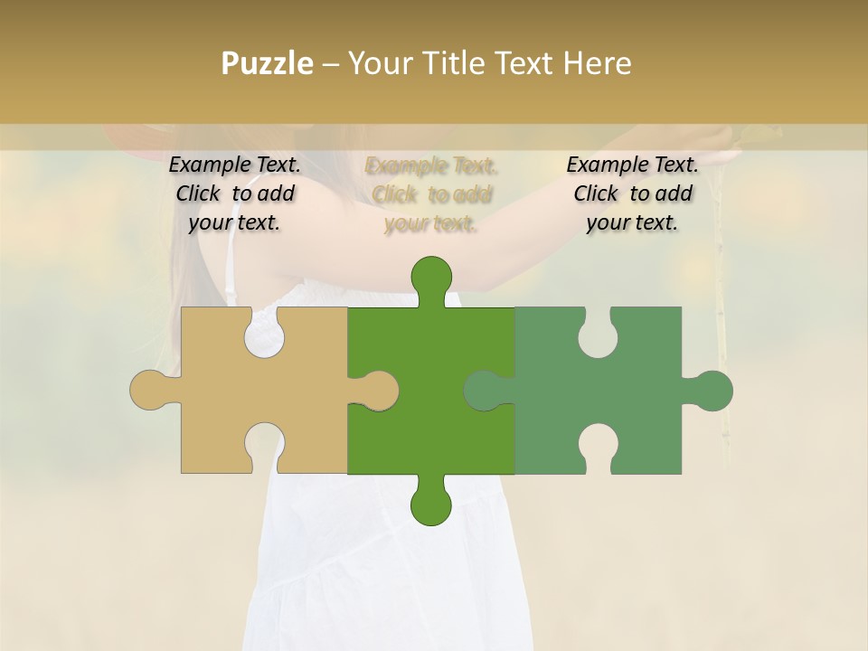 Wellness Girl Crop PowerPoint Template