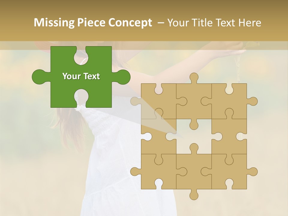 Wellness Girl Crop PowerPoint Template