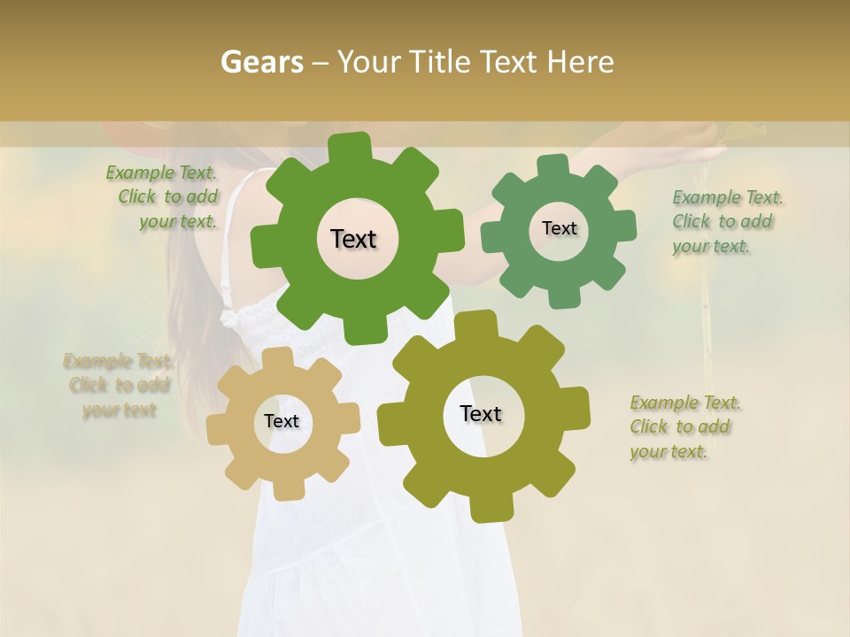 Wellness Girl Crop PowerPoint Template