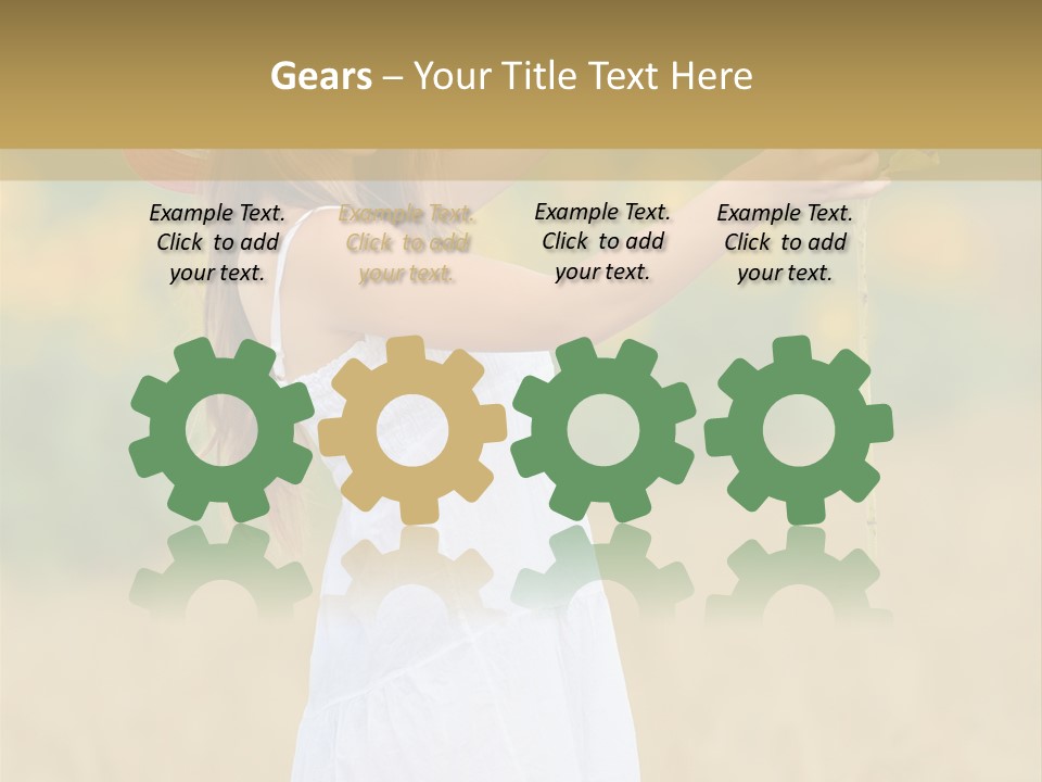 Wellness Girl Crop PowerPoint Template