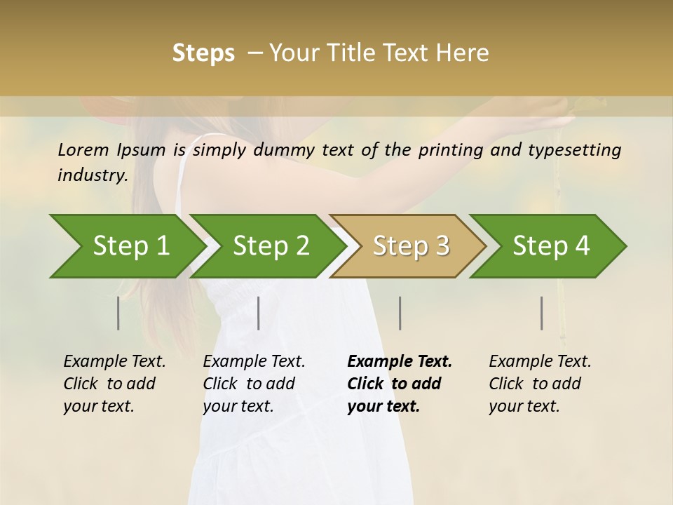 Wellness Girl Crop PowerPoint Template