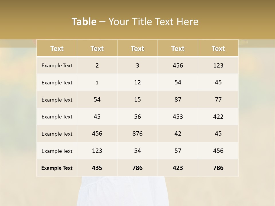 Wellness Girl Crop PowerPoint Template