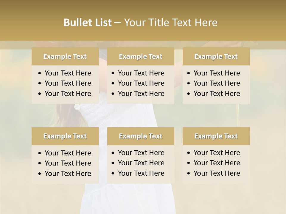 Wellness Girl Crop PowerPoint Template