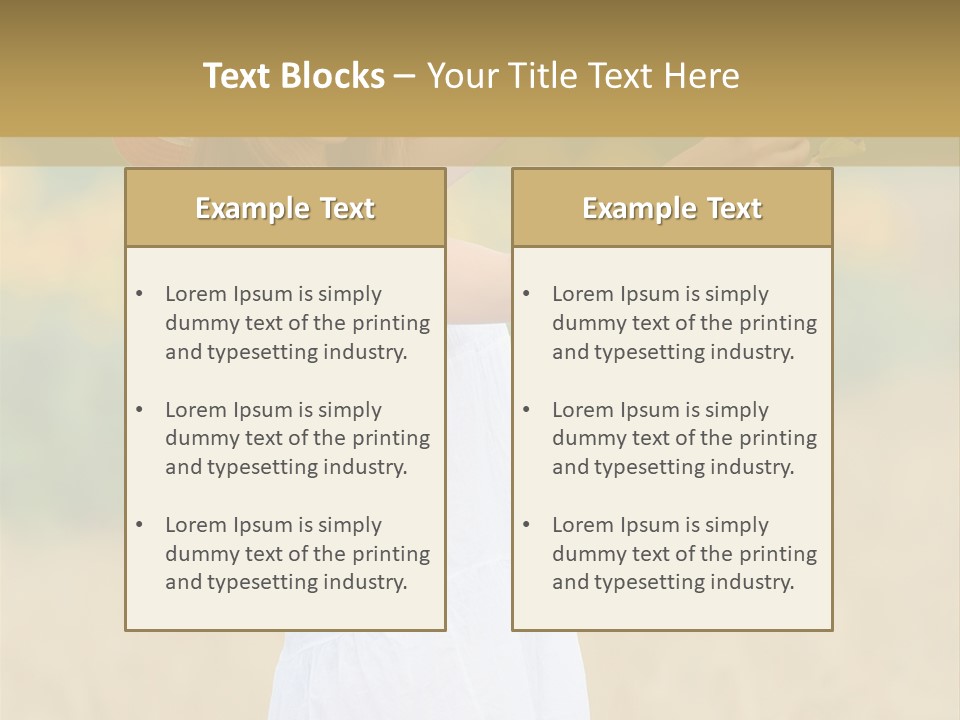 Wellness Girl Crop PowerPoint Template