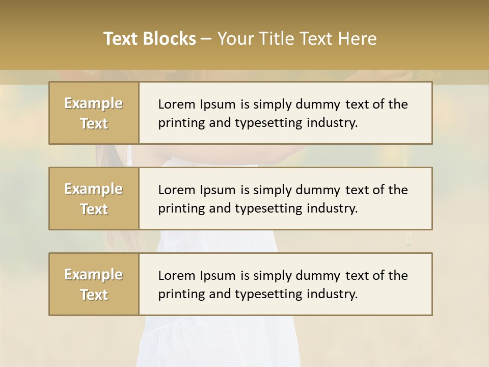 Wellness Girl Crop PowerPoint Template