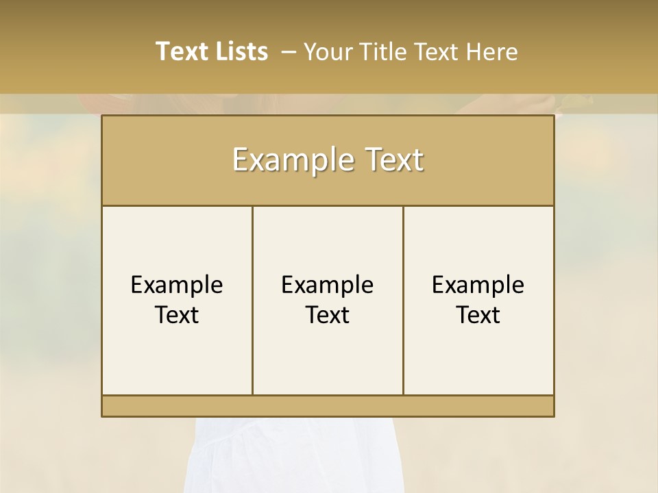 Wellness Girl Crop PowerPoint Template
