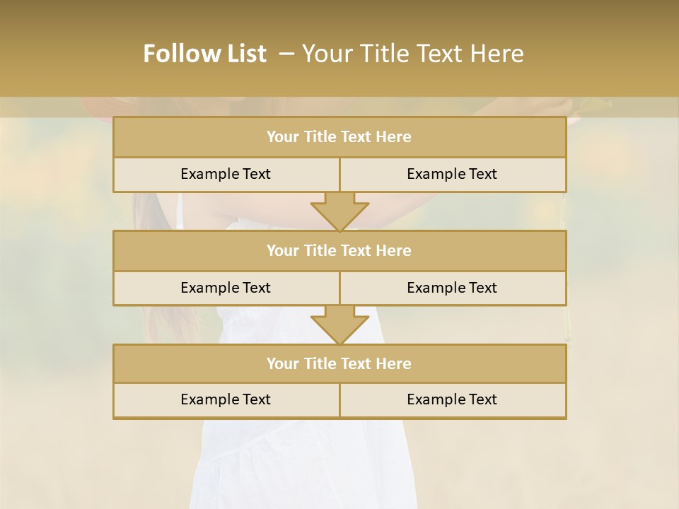 Wellness Girl Crop PowerPoint Template