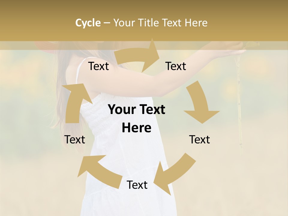 Wellness Girl Crop PowerPoint Template