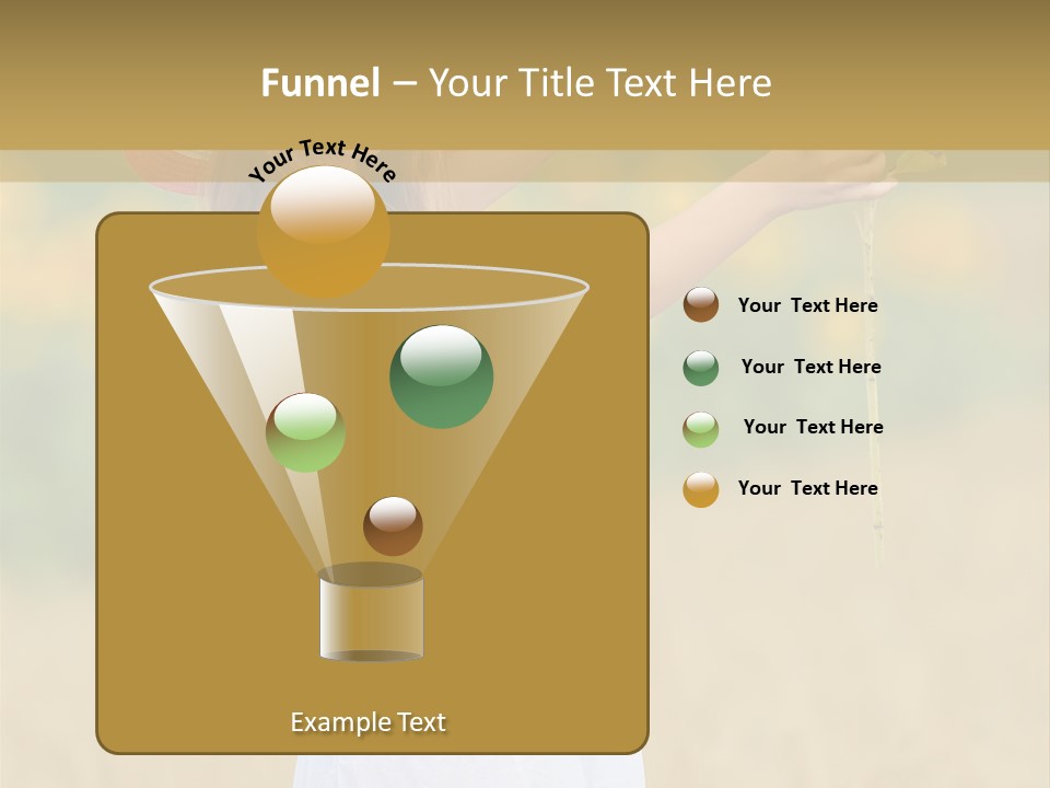 Wellness Girl Crop PowerPoint Template