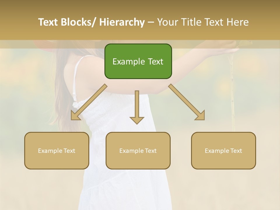 Wellness Girl Crop PowerPoint Template