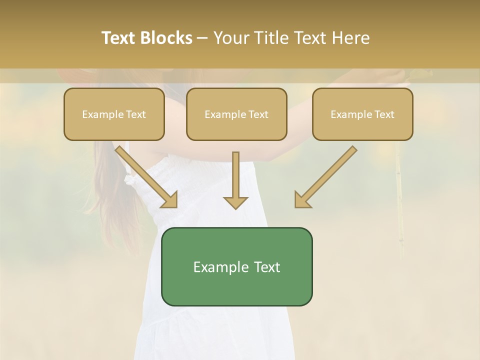 Wellness Girl Crop PowerPoint Template