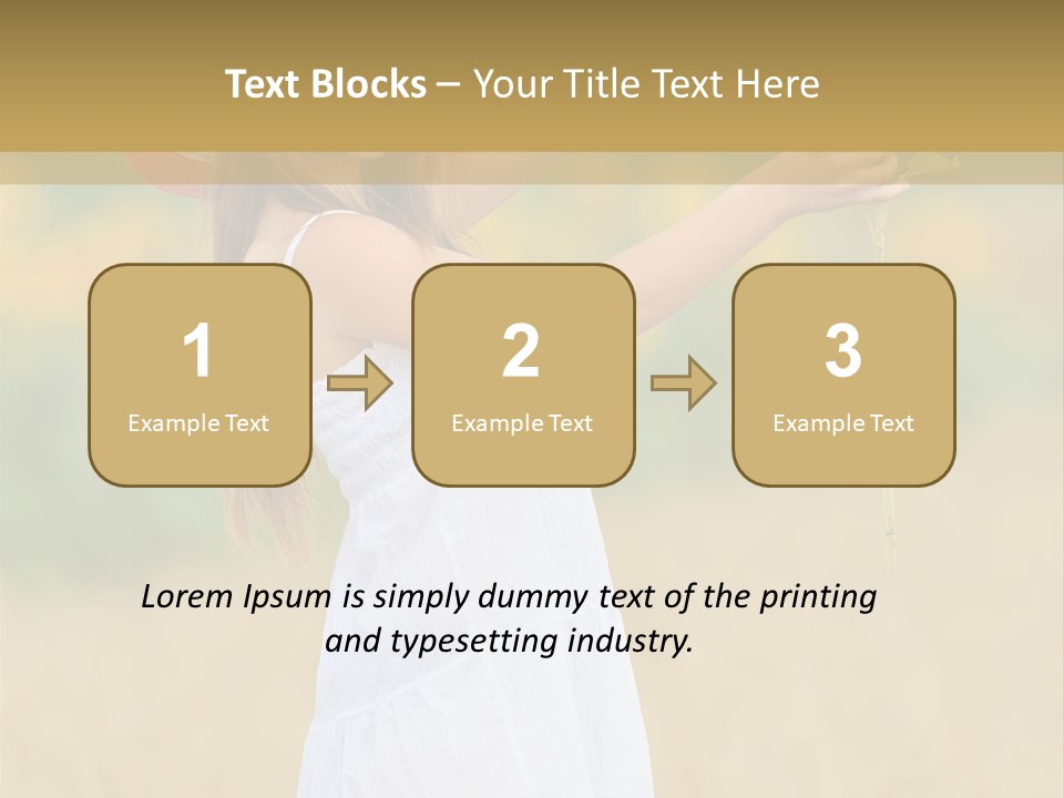 Wellness Girl Crop PowerPoint Template