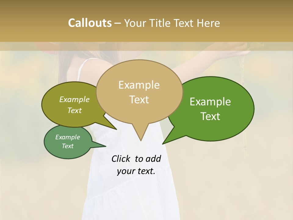 Wellness Girl Crop PowerPoint Template