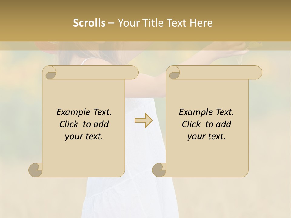 Wellness Girl Crop PowerPoint Template