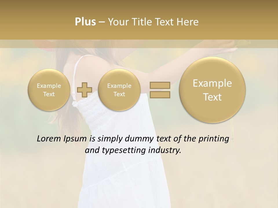 Wellness Girl Crop PowerPoint Template