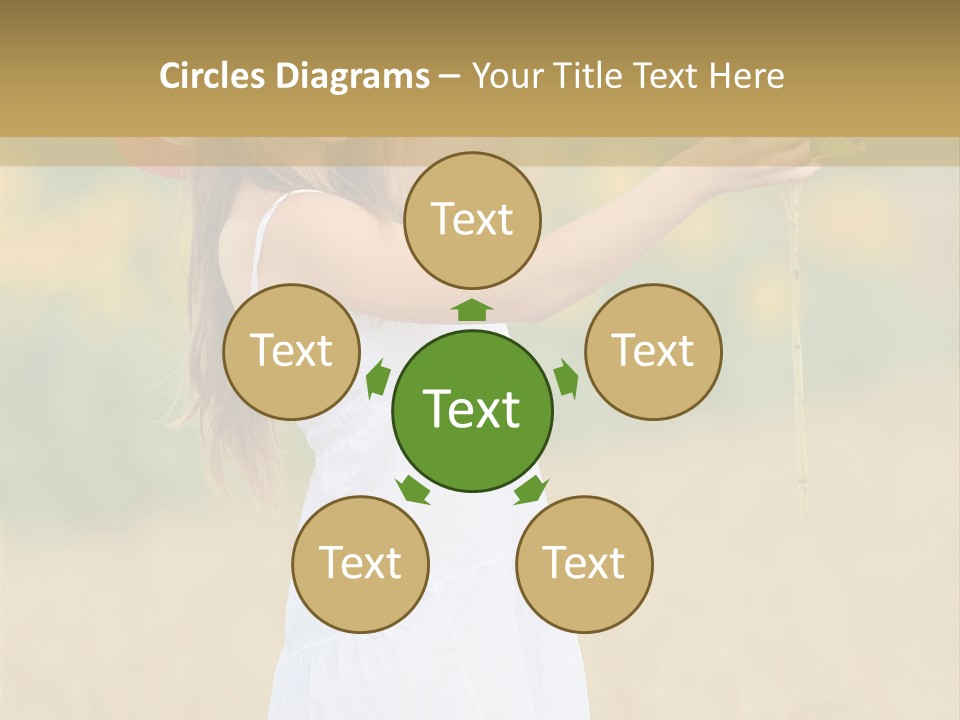 Wellness Girl Crop PowerPoint Template