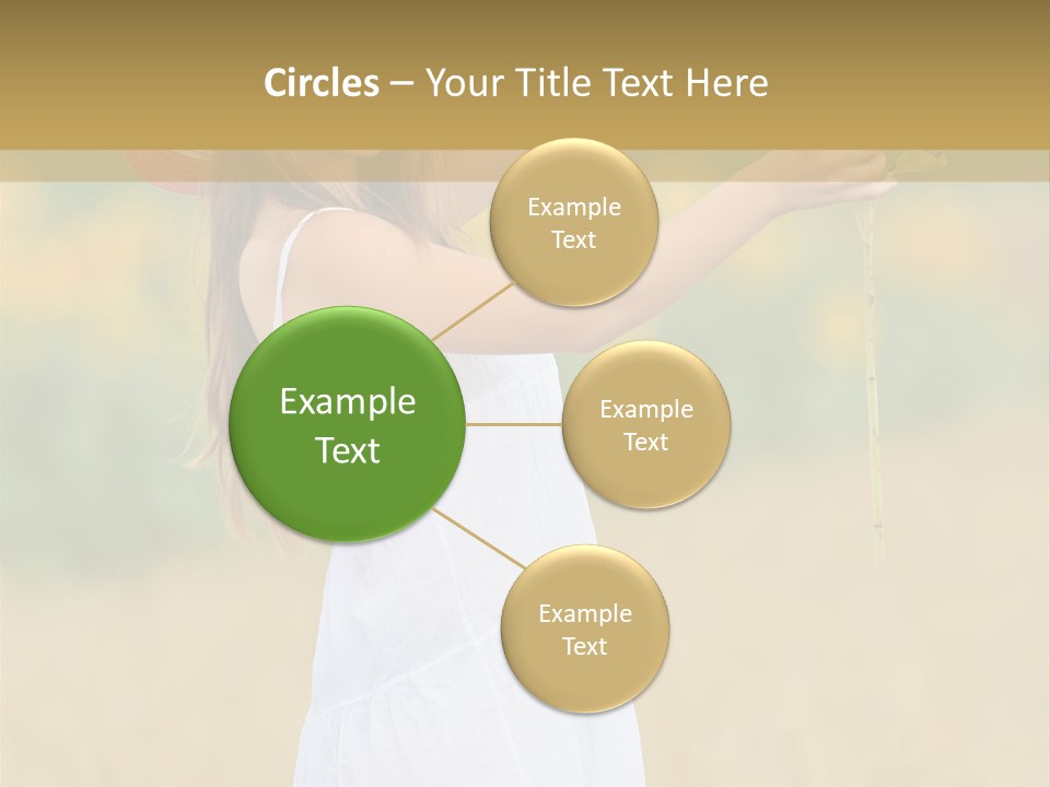 Wellness Girl Crop PowerPoint Template