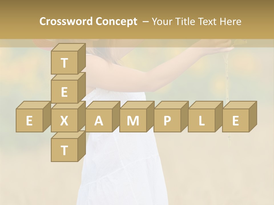 Wellness Girl Crop PowerPoint Template