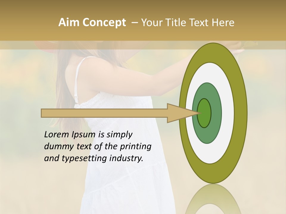 Wellness Girl Crop PowerPoint Template