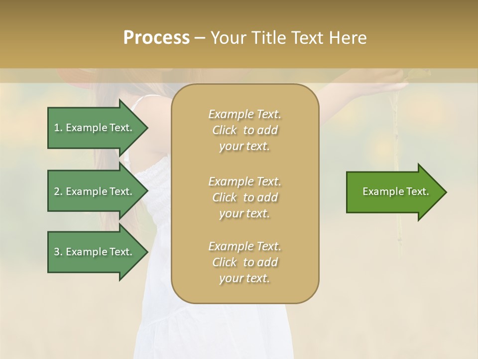 Wellness Girl Crop PowerPoint Template