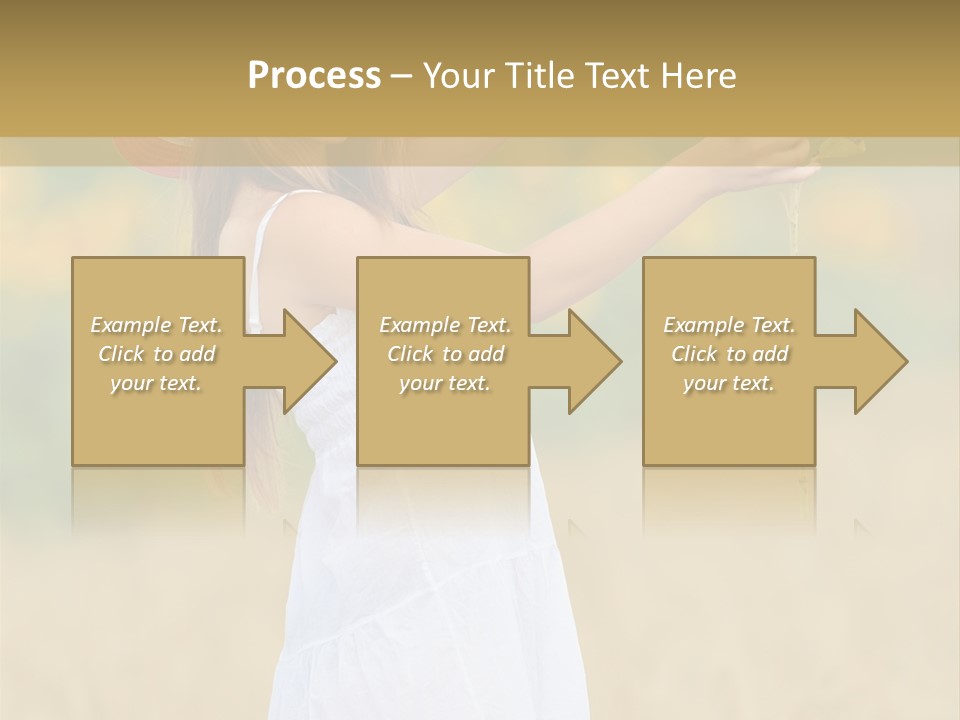 Wellness Girl Crop PowerPoint Template