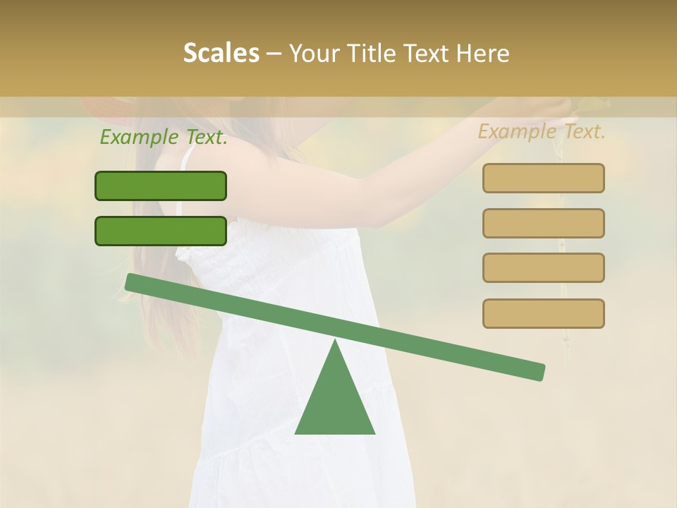 Wellness Girl Crop PowerPoint Template