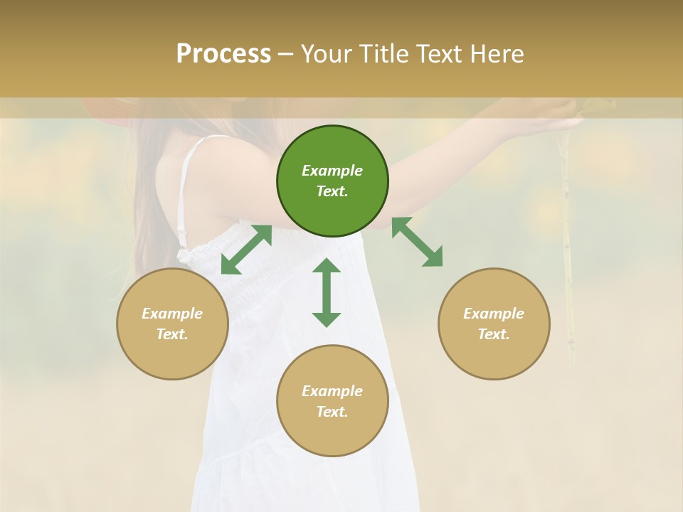 Wellness Girl Crop PowerPoint Template