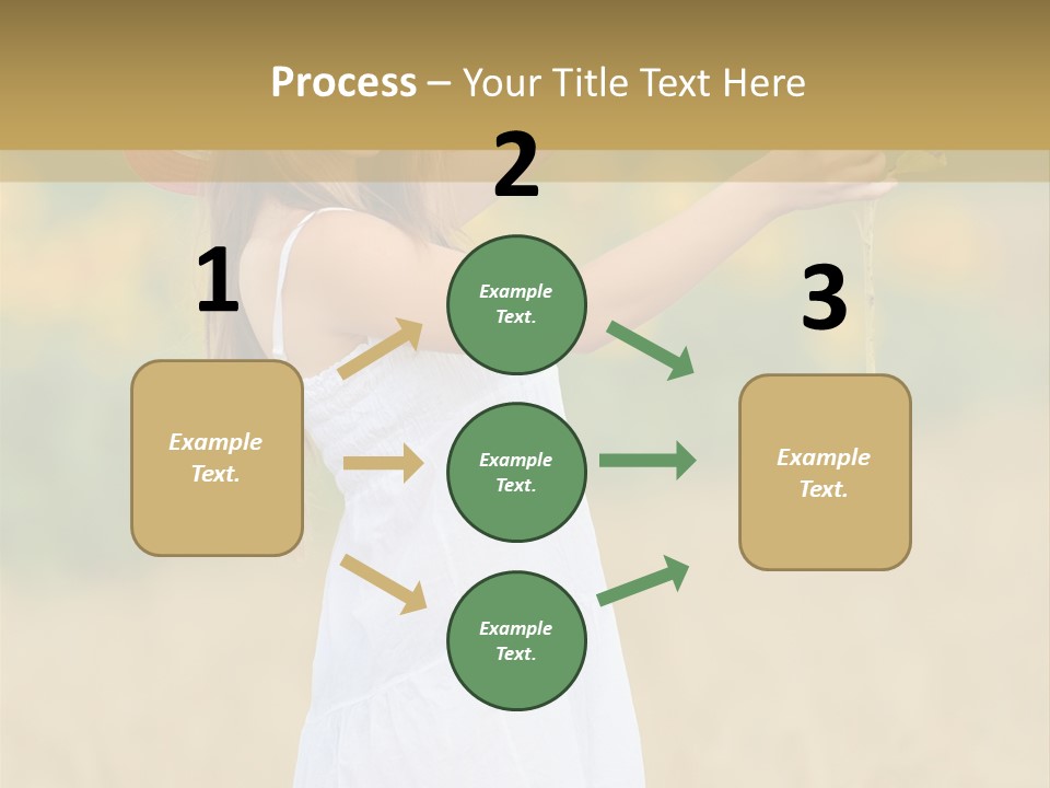 Wellness Girl Crop PowerPoint Template