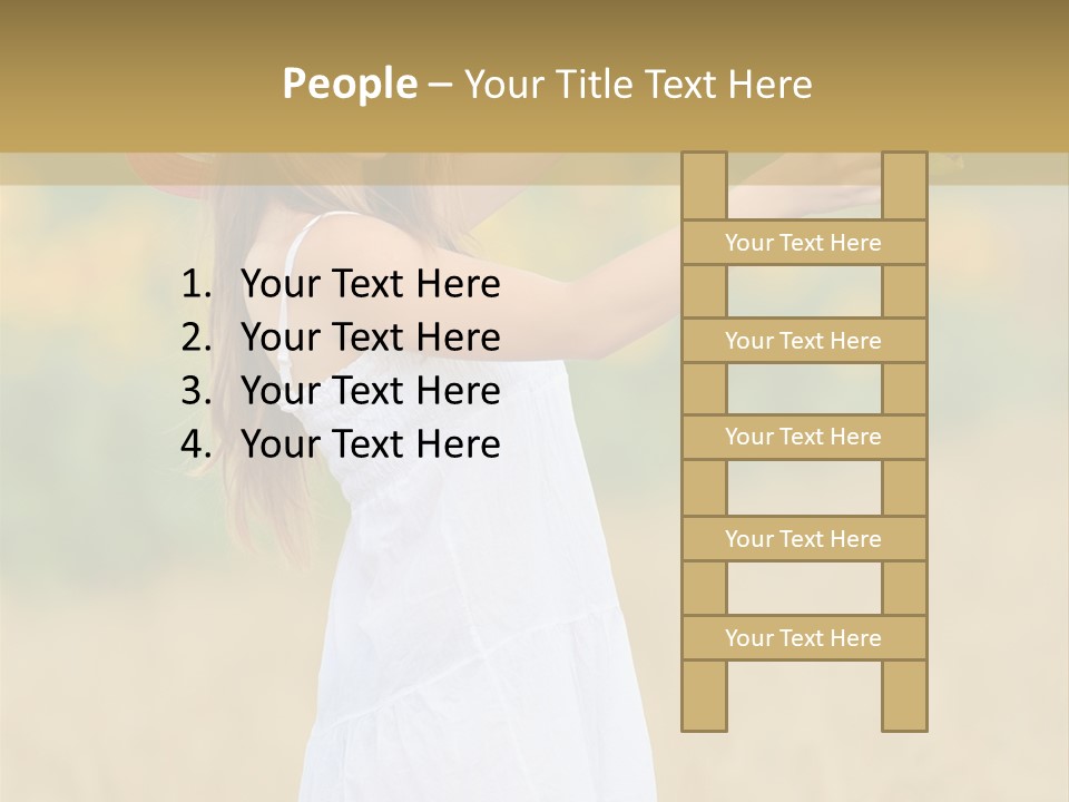 Wellness Girl Crop PowerPoint Template