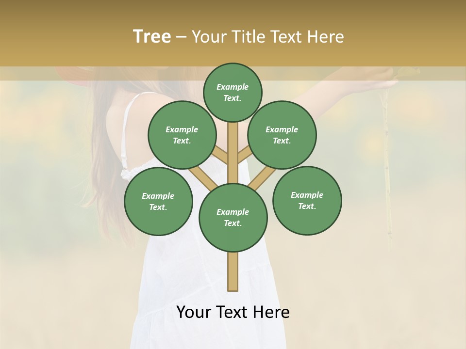 Wellness Girl Crop PowerPoint Template