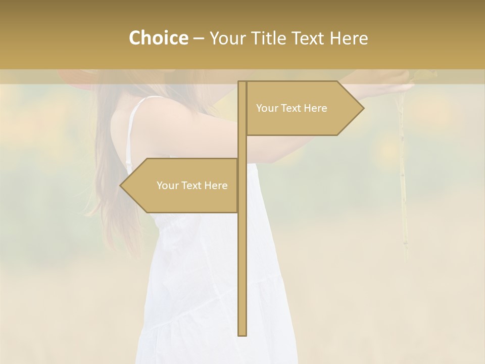 Wellness Girl Crop PowerPoint Template