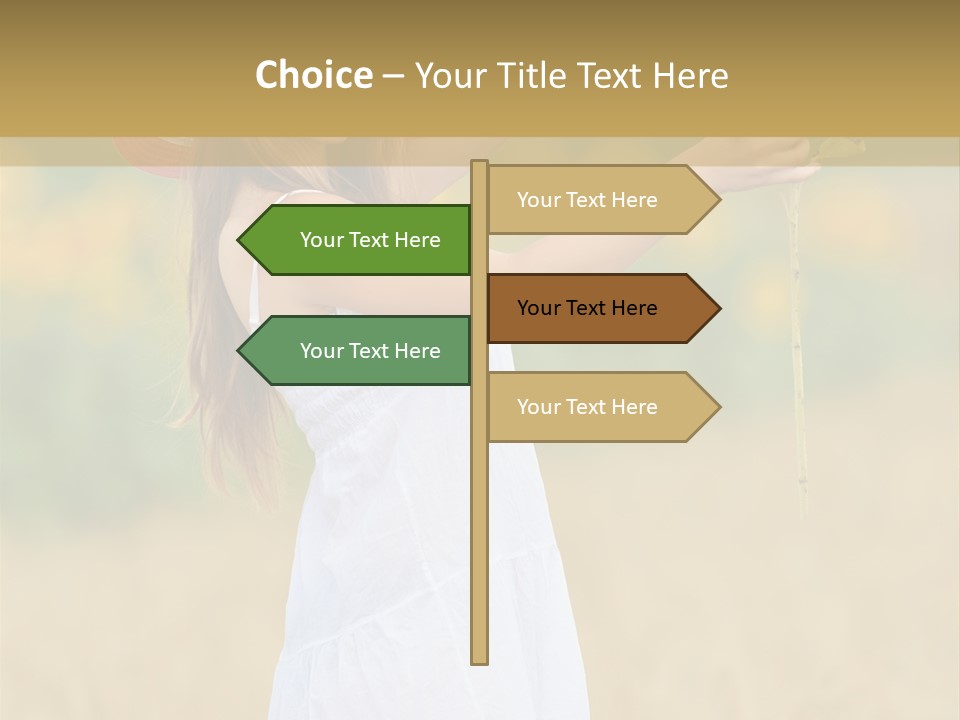 Wellness Girl Crop PowerPoint Template