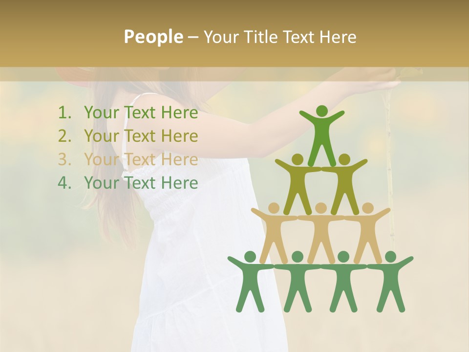 Wellness Girl Crop PowerPoint Template