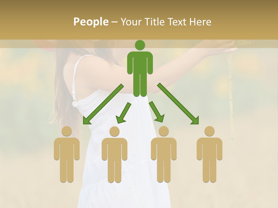 Wellness Girl Crop PowerPoint Template