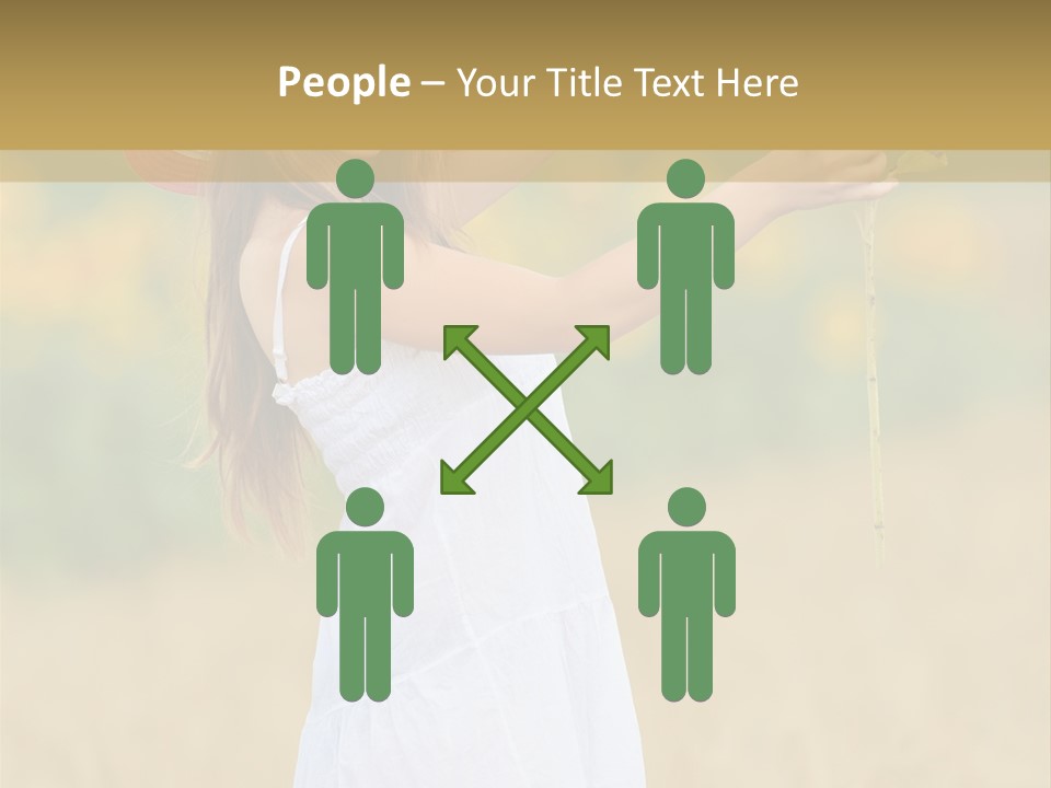 Wellness Girl Crop PowerPoint Template