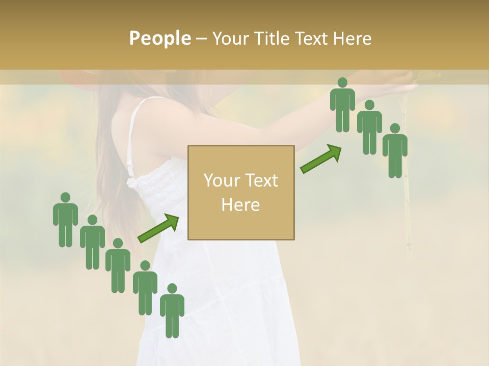 Wellness Girl Crop PowerPoint Template