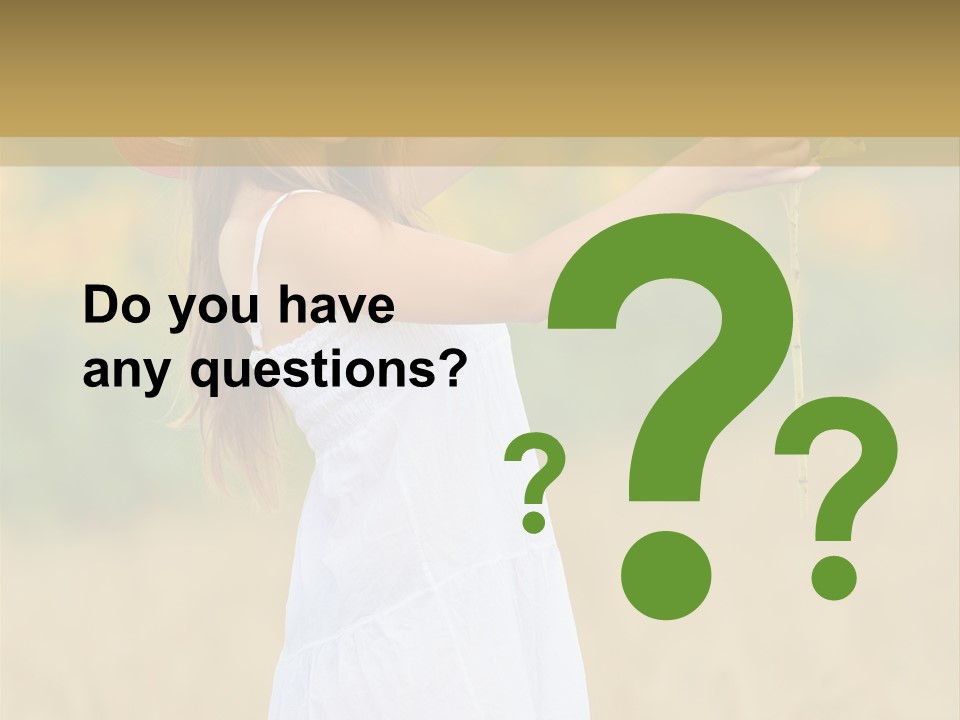 Wellness Girl Crop PowerPoint Template