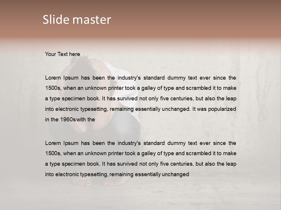 Alone Hole Abused PowerPoint Template