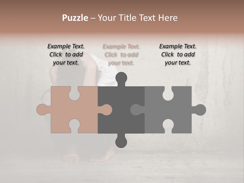 Alone Hole Abused PowerPoint Template
