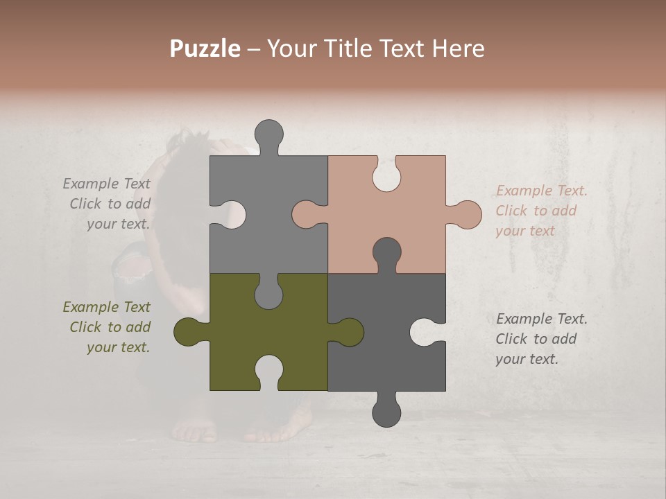 Alone Hole Abused PowerPoint Template