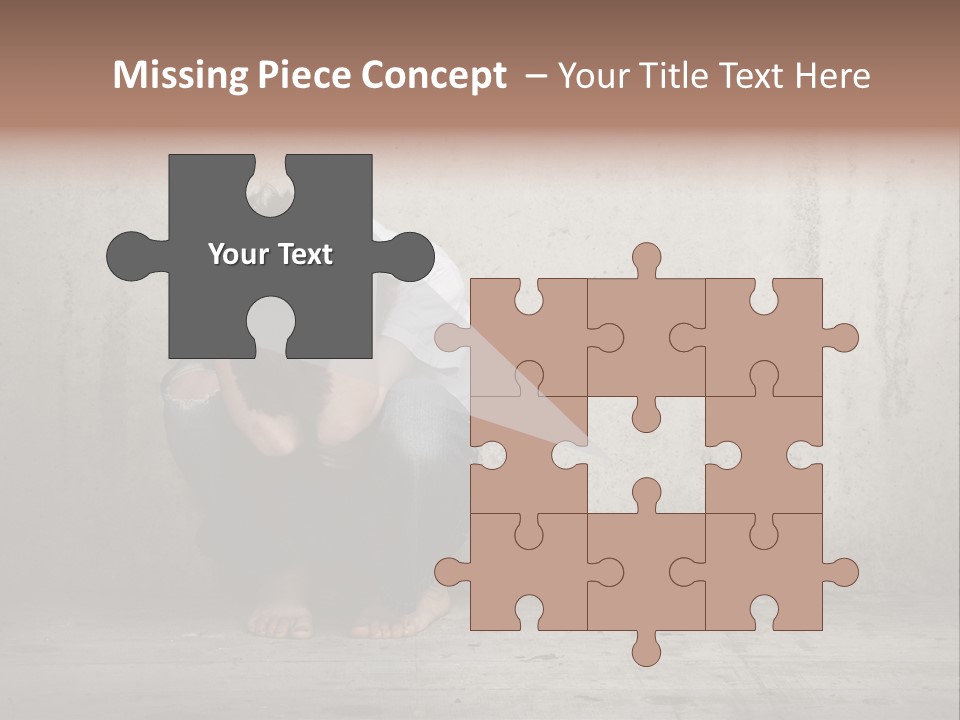 Alone Hole Abused PowerPoint Template